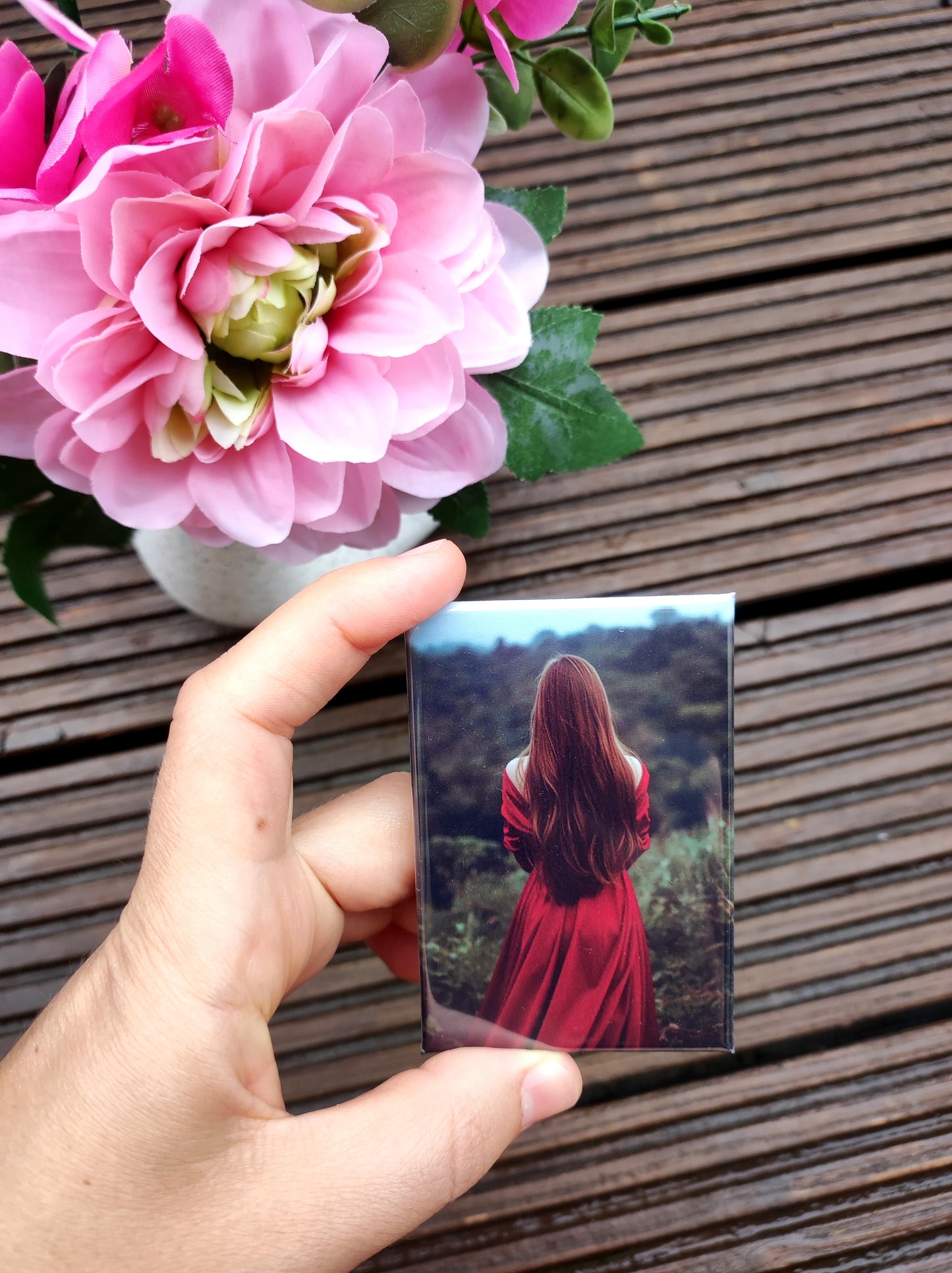Magneți foto dreptunghiulari personalizați 73×53 mm – set de 9 bucăți