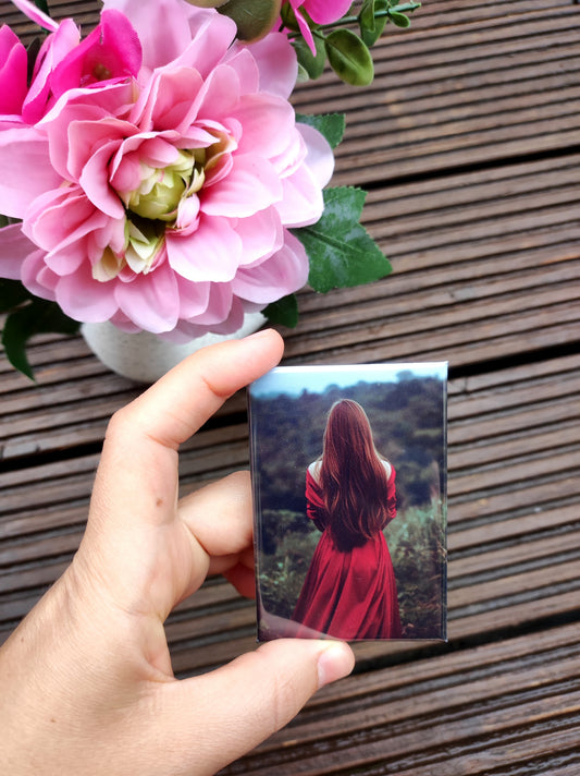 Magneți foto dreptunghiulari personalizați 73×53 mm – set de 12 bucăți